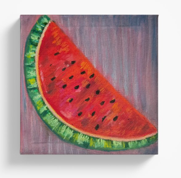 Sandilla (Watermelon) 8x8 Canvas Print