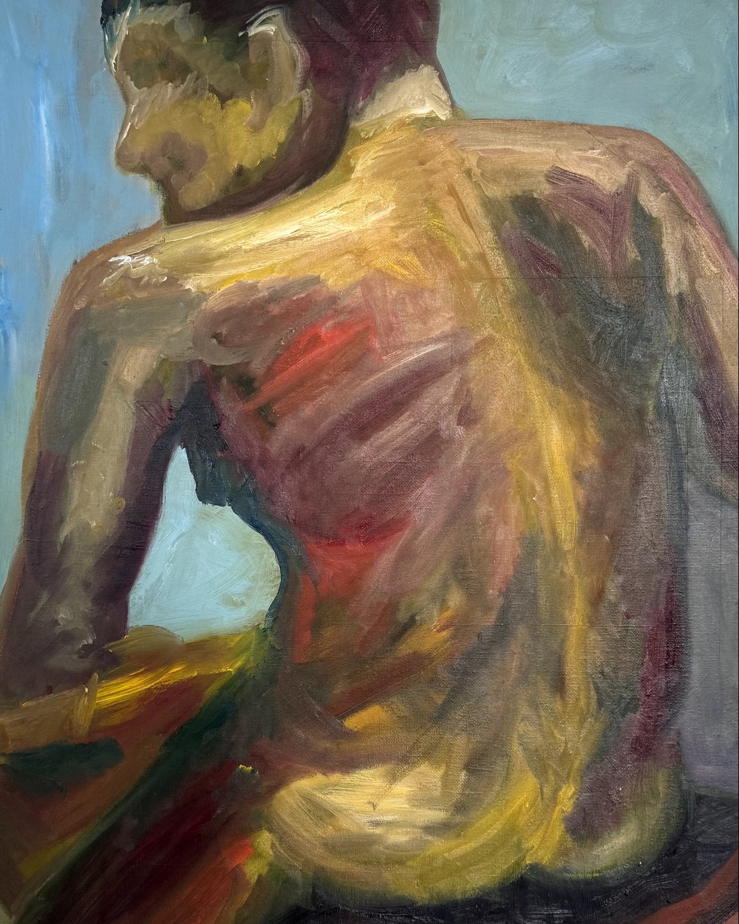 "Cansado" oil on canvas