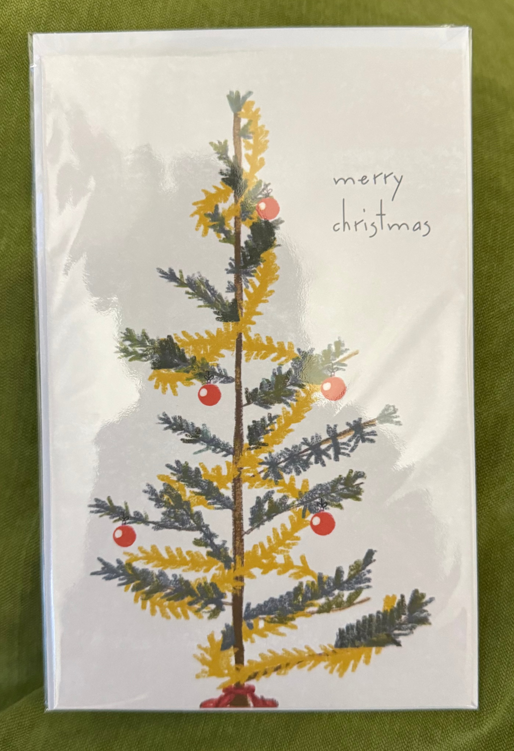 Tinsel Tree CHRISTMAS Card