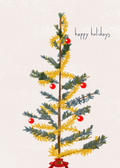 Tinsel Tree Holiday Card