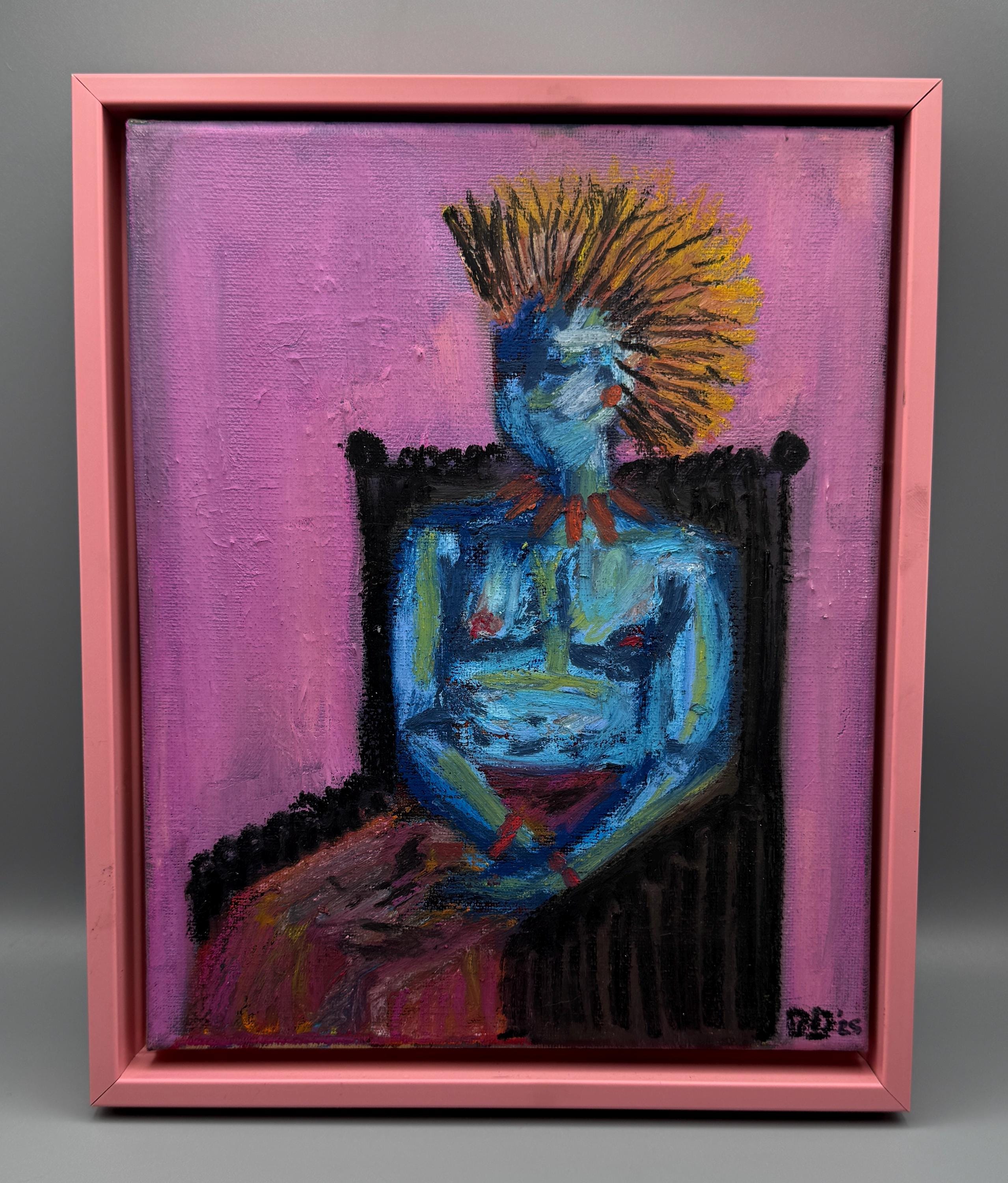 King Queen Original Painting (Framed)