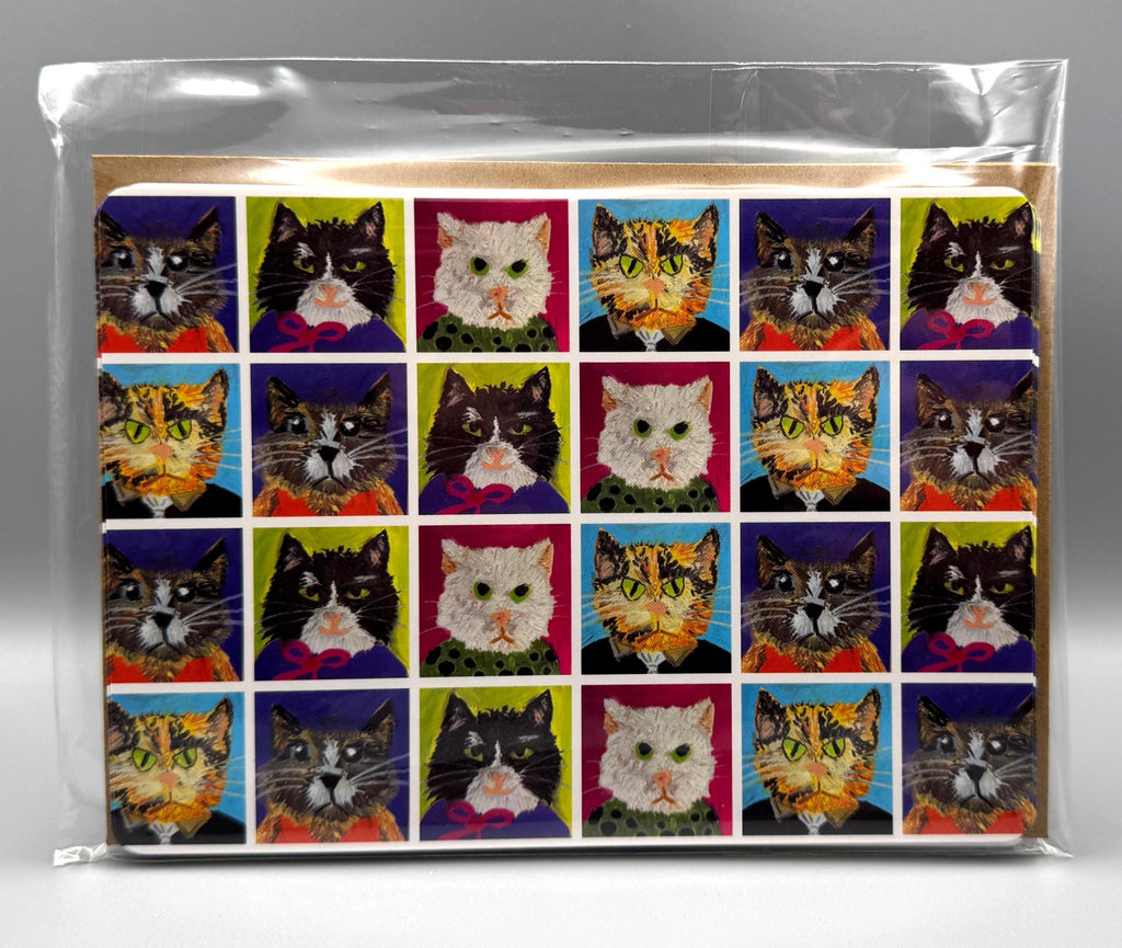 Emotional Cats Note Card Set