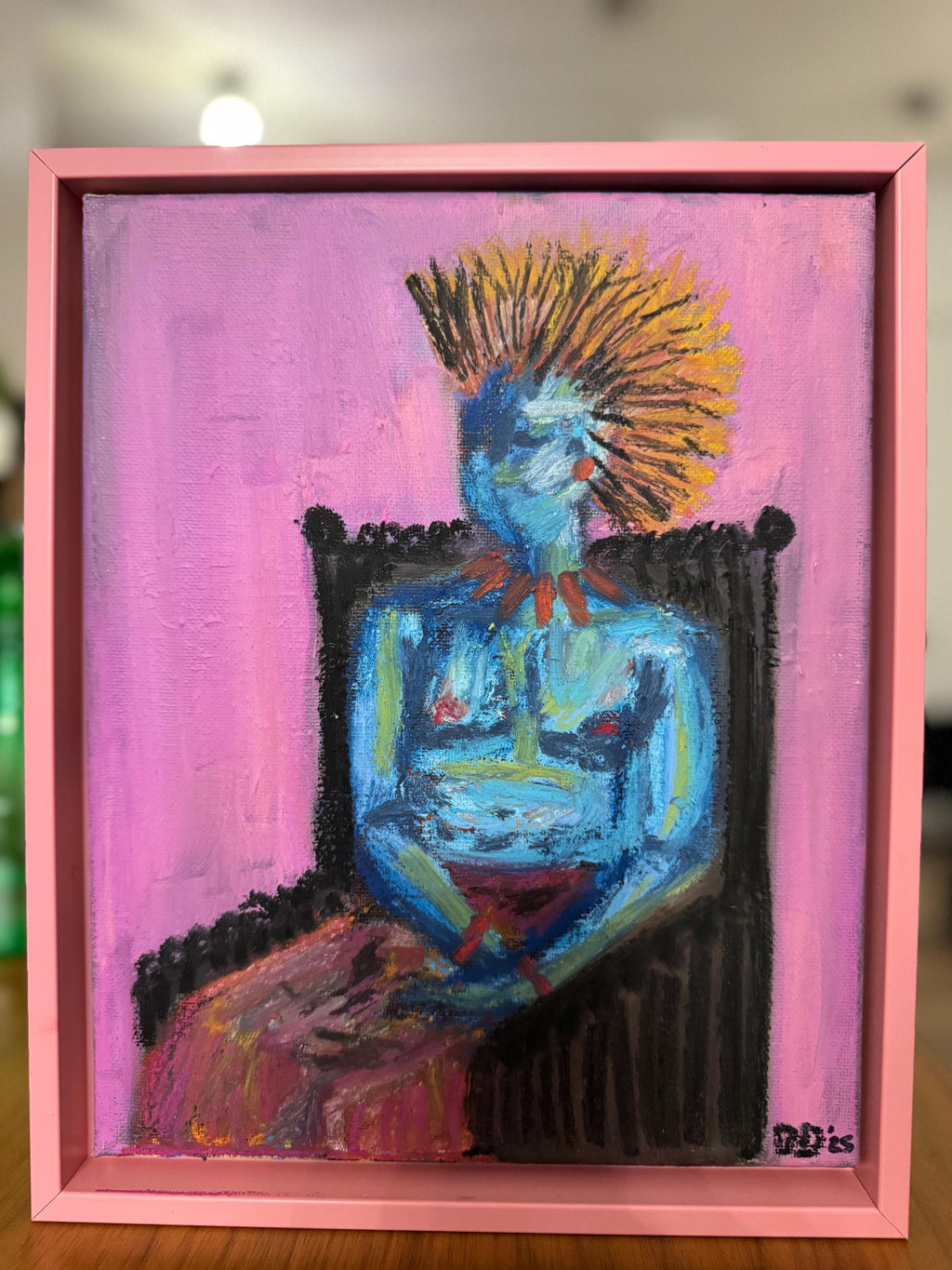 King Queen Original Painting (Framed)